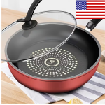 9.4" Nonstick Frying Pan | Food-Grade Stainless Steel | Honeycomb Free spatula
