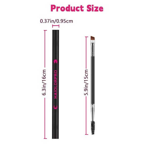 4PCS Microblading Eyebrow Pen Dark Brown Waterproof 2-in-1 Brow Pencil