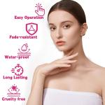 4PCS Microblading Eyebrow Pen Dark Brown Waterproof 2-in-1 Brow Pencil