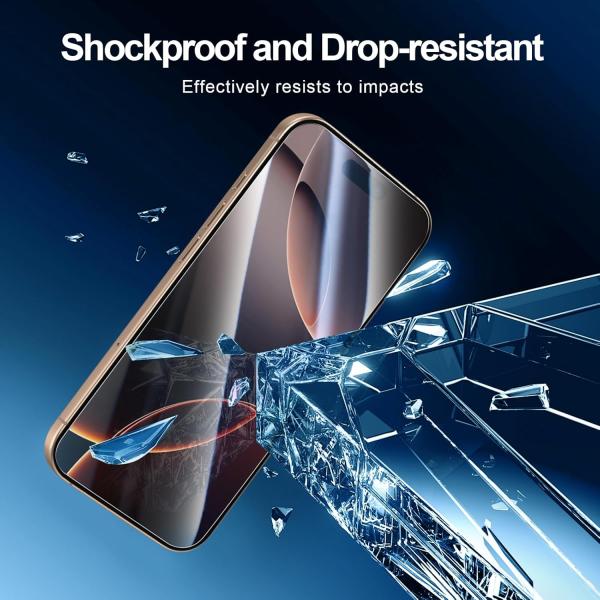 NEW'C 3 Pack Designed for iPhone 17,17 Pro, iPhone 16 Pro Screen Protector 6.3in