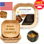 Disposable Air Fryer Paper Liners Non-Stick Oil Proof Square Baking Pads