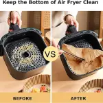 Disposable Air Fryer Paper Liners Non-Stick Oil Proof Square Baking Pads
