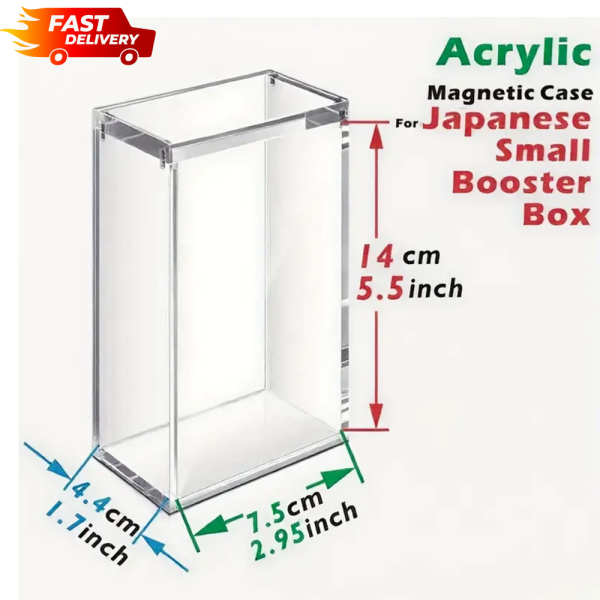Pokemon Magnetic Booster Box Acrylic BOx Case! Pokémon Card Protective Display