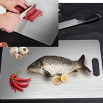 2/3PCS Titanium Coated Stainless Steel Cutting Board – Double-Sided, Anti-Slip