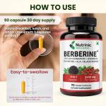 Berberine 1500 mg – with ALA, Ceylon Cinnamon, Gymnema & Black Pepper 900 mg | Blood Sugar & Metabolic Support | 90 Vegan Capsules 30 Day Supply