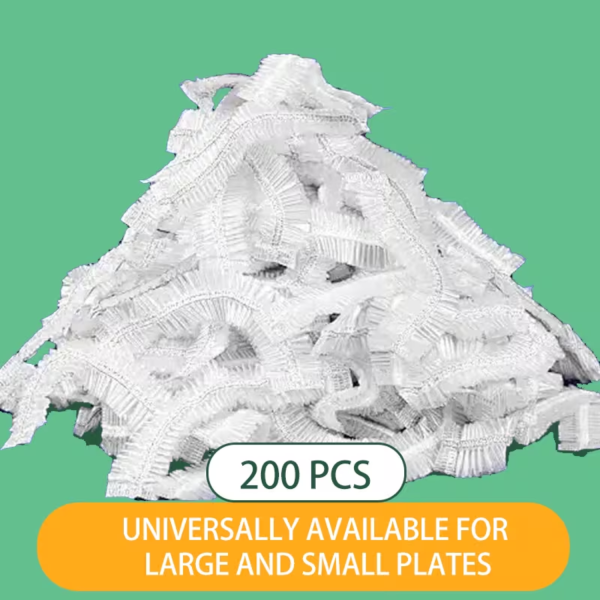 200 pcs Food Grade Plastic Wrap Covers Safe for Food Lids Cover