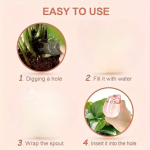 4pcs Pink Tulip Plant Watering Balls, new design slow release watering tool