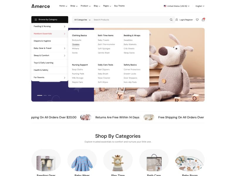 Baby storefront preset